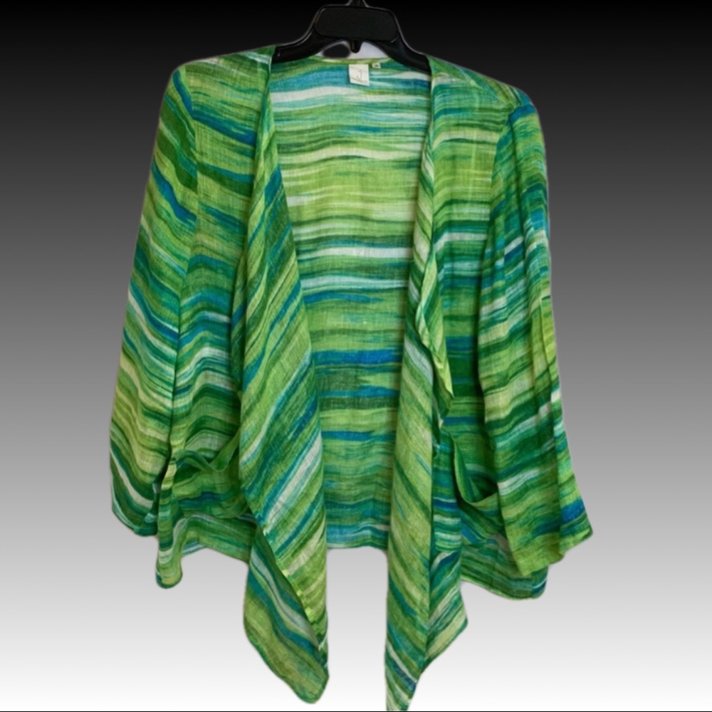 Jones New York Linen blouse/coverup